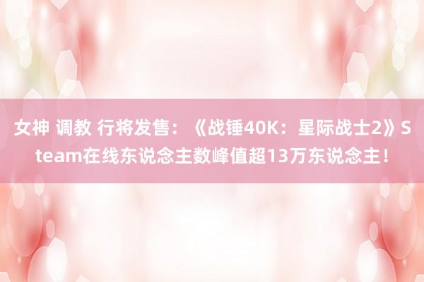 女神 调教 行将发售：《战锤40K：星际战士2》Steam在线东说念主数峰值超13万东说念主！