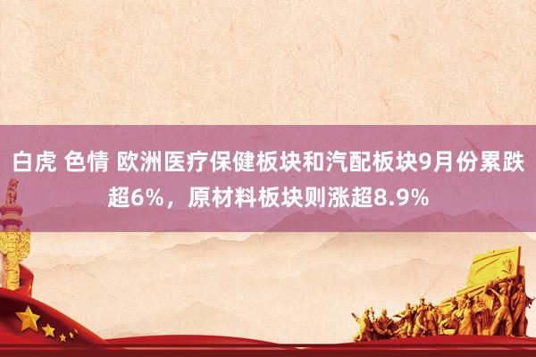 白虎 色情 欧洲医疗保健板块和汽配板块9月份累跌超6%，原材料板块则涨超8.9%