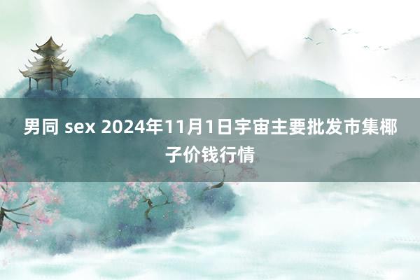 男同 sex 2024年11月1日宇宙主要批发市集椰子价钱行情