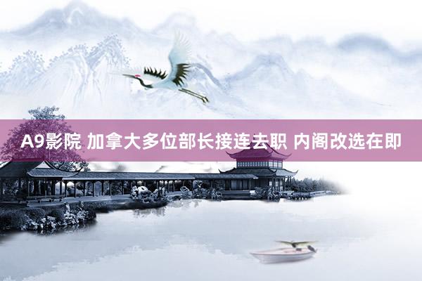 A9影院 加拿大多位部长接连去职 内阁改选在即