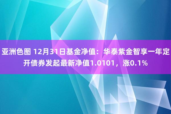 亚洲色图 12月31日基金净值：华泰紫金智享一年定开债券发起最新净值1.0101，涨0.1%