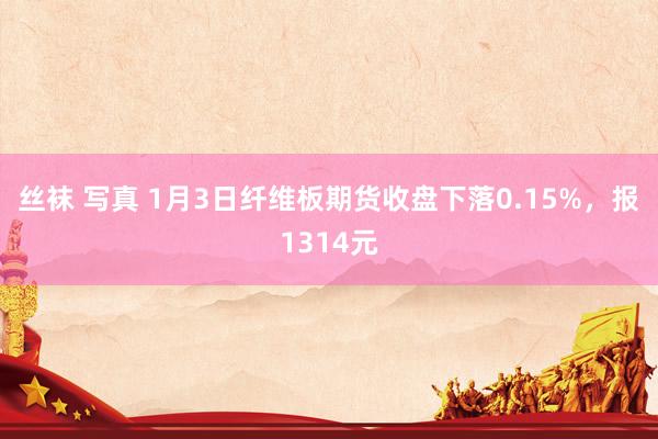 丝袜 写真 1月3日纤维板期货收盘下落0.15%，报1314元